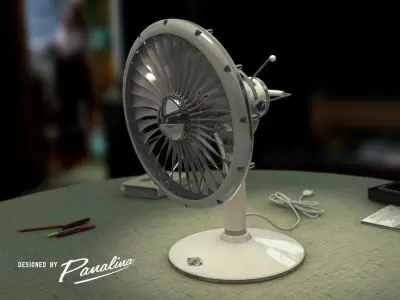 Vintage Fan JT3D - c4d fbx 3ds 3D model