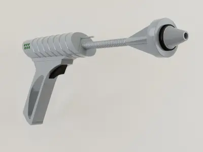 scifi guns Low-poly 3D model