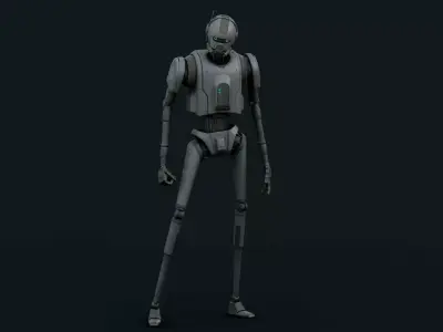 IMPERIAL DROID-05 Rigged for Unreal Engine - Unity - MIXAMO 3D model