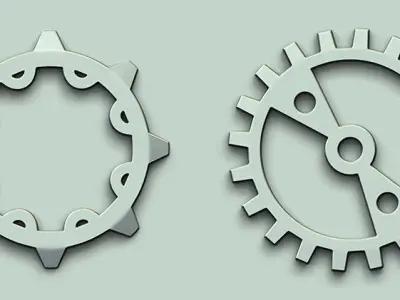 Gear VDM and IMM Brushes Vol 3 Low-poly 3D model