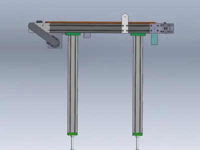 Special type belt machine 3D model