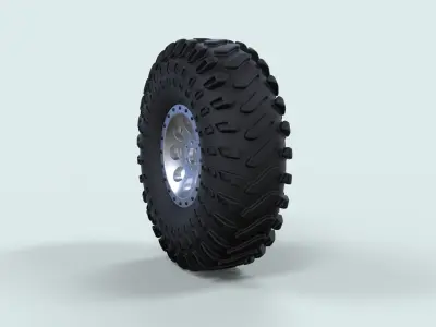 Wheel for rock crawling buggy 3D model