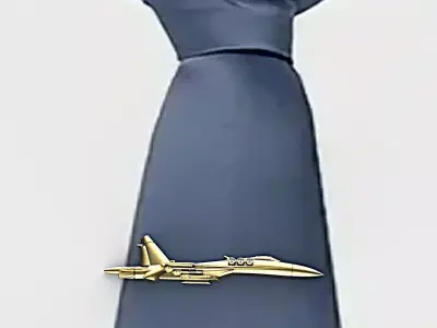 Airplane Tie Clip 3D print model