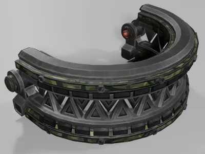 Sci-fi trap Low-poly 3D model