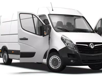 Vauxhall Movano Van L3H2 HQ Interior 2021 3D model