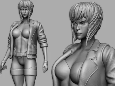 Motoko Kusanagi - Ghost in the Shell 3D print model purchase