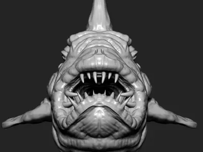 Big Fish Low-poly 3D model