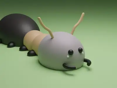 Cute ant 3D model