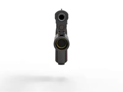 Standard issue pistol of Kingsman agents 3D model