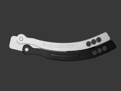 Balisong - Butterfly knife Free low-poly 3D model