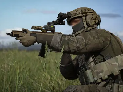 GAME READY RIGGED WESTERN SPECIAL OPERATIONS CHARACTER V4 Low-poly 3D model