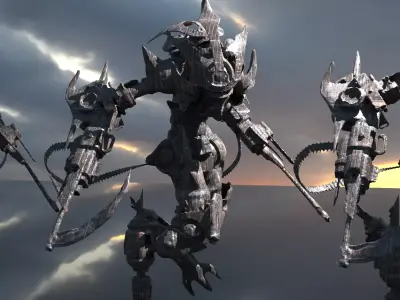 Bionic samurai low res model 1 3D model