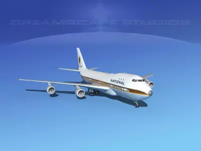 Boeing 747-100 National Airlines 3D model