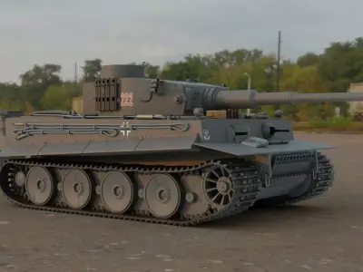 Char Tiger1-ausf-e 3D model