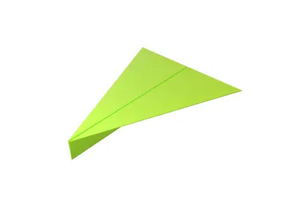 Paper Plane v4 003 Low-poly 3D model