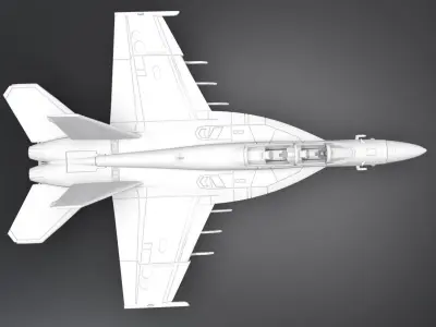 FA 18 Super hornet scale model 3D print model