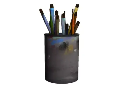 Brushes paint brush holder Free 3D model