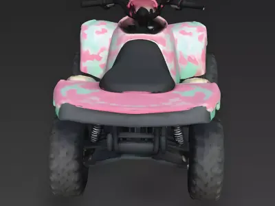 Berry-Scoop ATV 3D Model Low-poly 3D model