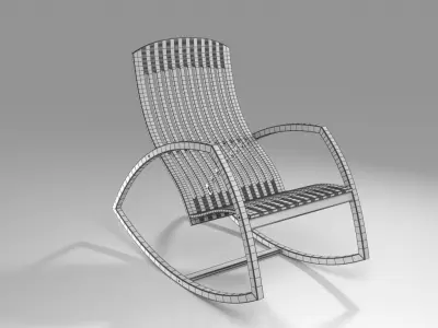 Rocking Chair for interior 3D model