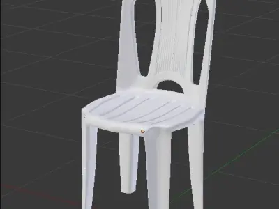 Plastic chair bistro tramontina atlantida Free low-poly 3D model