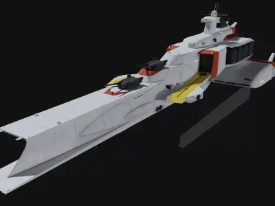 Battleship Ra-cailum 3D model