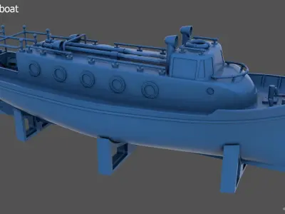 Boats kit for Littorio Class - Commercial license - 1-100 scale 3D print model