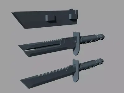 Boba Fett  vibroblade dagger from  mythos 3d print model 3D print model