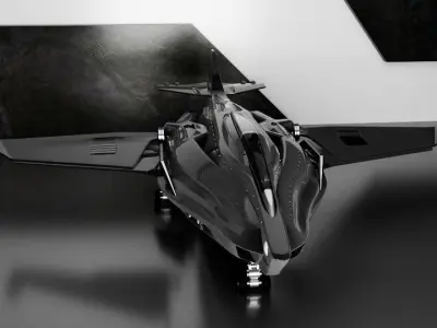 Galaxy HS-90 Spaceship Low-poly 3D model