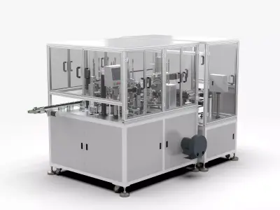 Automatic Micro Rotor Motor Processing and Assembly Machine 3D model