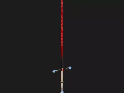 Futuristic Energy Longsword v2 Low-poly 3D model