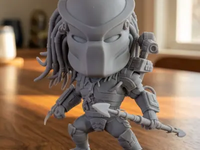 Chibi Predator Action Pose 3D print model