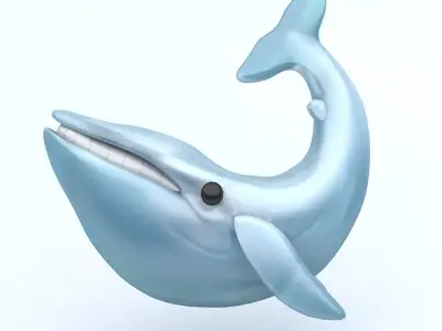 WHALE Low-poly 3D model