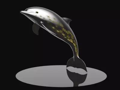 Star dolphin 3D model