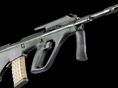 WEAPONS PACK LOW-POLY PBR Low-poly 3D model