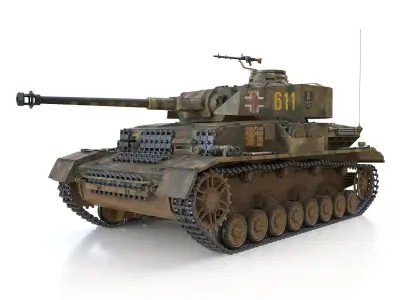 PzKpfw IV - Panzer 4 - Ausf J - 611 3D model