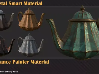32 Metal Smart Material -  VOL22 3D model