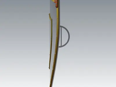 Knight Shield Low-poly 3D model