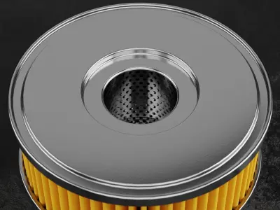 Car Filter Type F 3D model