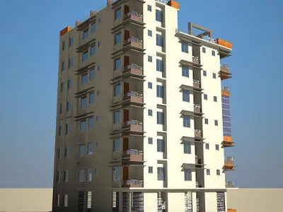 High Definition Building 03 3D model