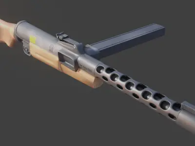 ZK383 ak rifle 3D model