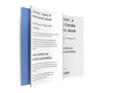 A4 magazine tabloid pages flipping Low-poly 3D model