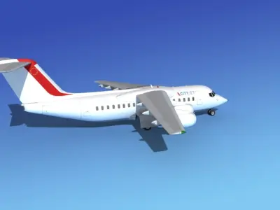 BAe 146-200 CityJet 2 3D model