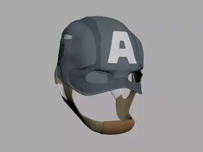 Captain America Helmet from Avengers Age of Ultron Free 3D model