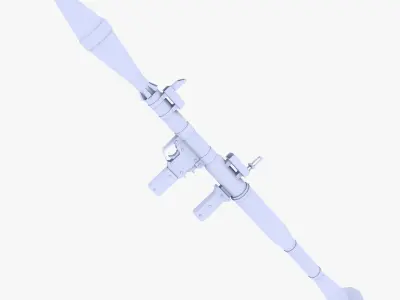RPG7 Rocket Launcher Low-poly 3D model