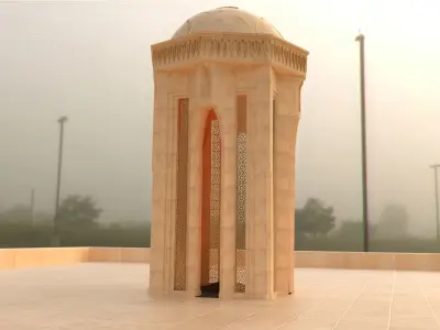 Shahidlar Monument 3D model