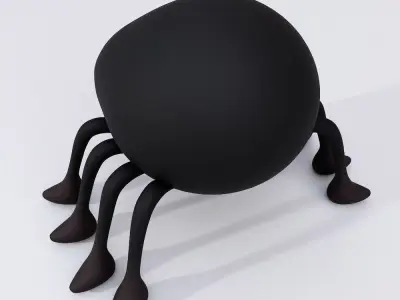  Spider cartoon 3d model  3D model
