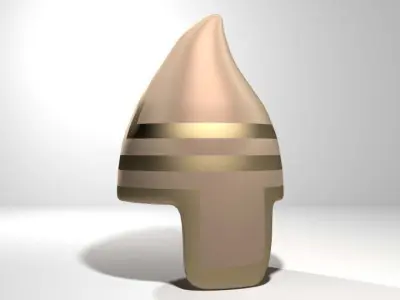 Ancient Combat Helmet - Assyrian Conical 3D model