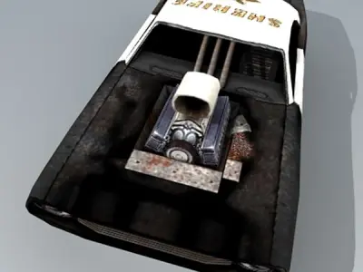 old PoliceCar Free low-poly 3D model