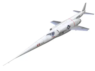 Douglas X-3 Stiletto 3D model