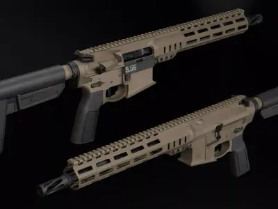 SOLGW Mk1 CAR Low-poly 3D model